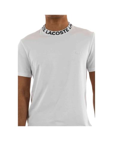 T-SHIRT LACOSTE T-SHIRT BIANCA A MANICHE CORTE BLANCO