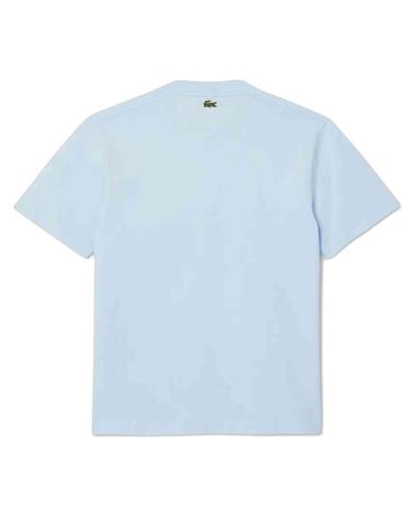 CAMISETA LACOSTE BIG CROCO EXCLUSIVE PRINT CELESTE AZUL