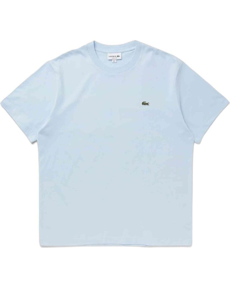LACOSTE T-SHIRT A MANICHE CORTE BLU AZUL