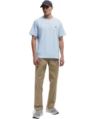 LACOSTE T-SHIRT A MANICHE CORTE BLU AZUL