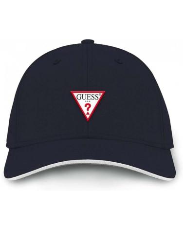 GUESS GORRA TRIANGLE PATCH EN COLOR PARA UNISEX AZUL
