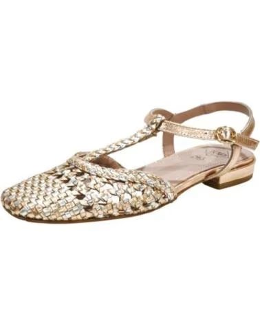 TOP3 ZAPATO CASUAL DE PIEL TRENZADA CHAMPAN