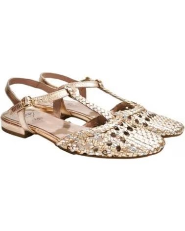 TOP3 ZAPATO CASUAL DE PIEL TRENZADA CHAMPAN