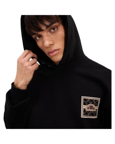ELLESSE BARRELI BLACK HOODIE FOR MEN NEGRO