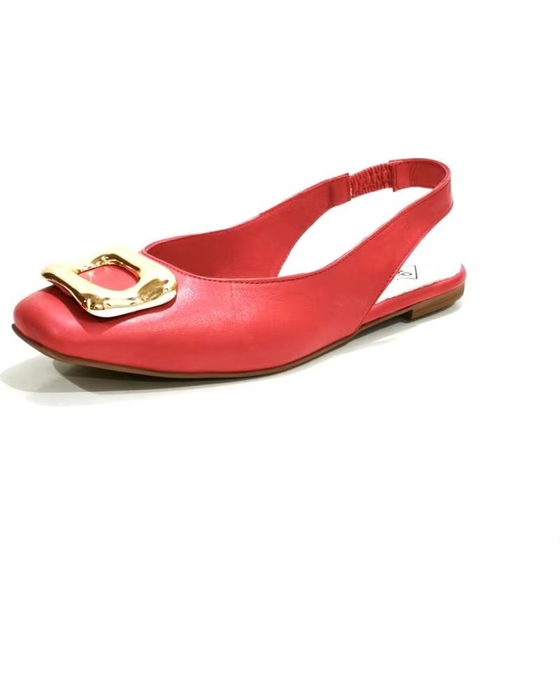 TOP3 ZAPATO CASUAL DE PIEL CON SUELA DE GOMA ROJO