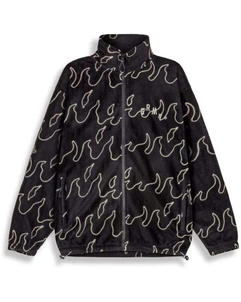 VESTE POLAIRE GRIMEY NOIRE À IMPRIMÉ FLAMMES NEGRO