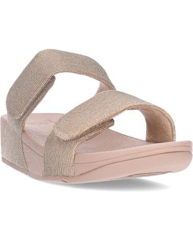 FITFLOP SANDALIAS FZ9 LULU ADJUSTABLE SHIMMERLUX SLIDES LATTEBEIGE