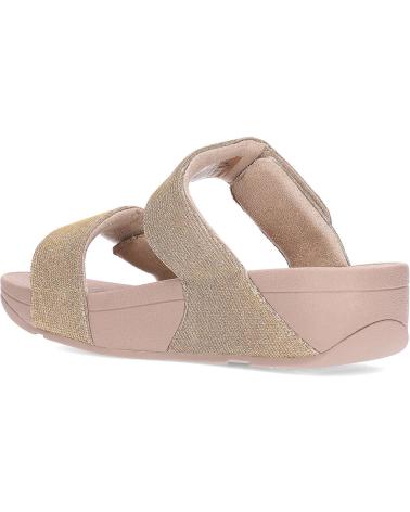 FITFLOP SANDALIAS FZ9 LULU ADJUSTABLE SHIMMERLUX SLIDES LATTEBEIGE