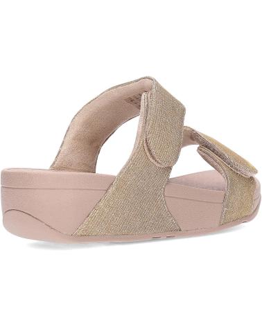 FITFLOP SANDALIAS FZ9 LULU ADJUSTABLE SHIMMERLUX SLIDES LATTEBEIGE