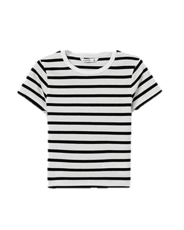 TIFFOSI STRIPED T-SHIRT MODEL 10053957 - WHITE AND BLACK BLANCO