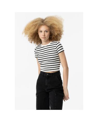 TIFFOSI STRIPED T-SHIRT MODEL 10053957 - WHITE AND BLACK BLANCO