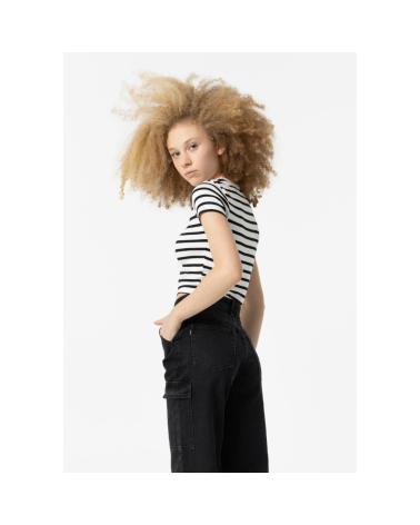 TIFFOSI STRIPED T-SHIRT MODEL 10053957 - WHITE AND BLACK BLANCO