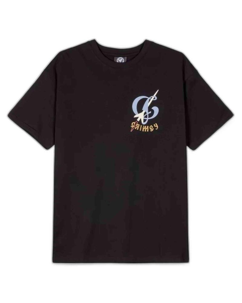 T-SHIRT GRIMEY NERA CON LOGO STAMPATO NEGRO