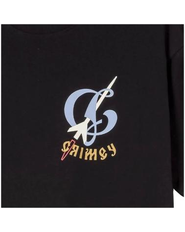 T-SHIRT GRIMEY NERA CON LOGO STAMPATO NEGRO