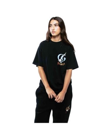 T-SHIRT GRIMEY NERA CON LOGO STAMPATO NEGRO