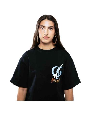 T-SHIRT GRIMEY NERA CON LOGO STAMPATO NEGRO