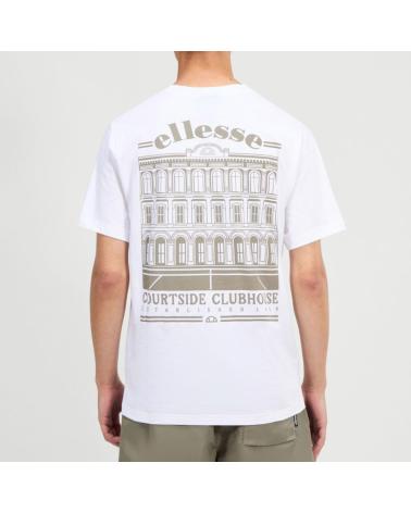 T-SHIRT ELLESSE COURTSIDE CLUB BRANCA PARA HOMEM BLANCO