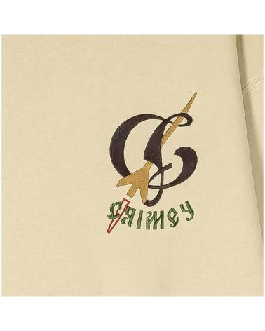GRIMEY THE LOWER DEPTHS TOCHKA VINTA BEIGE SWEATSHIRT WITH GRAPHIC PRINT BEIGE