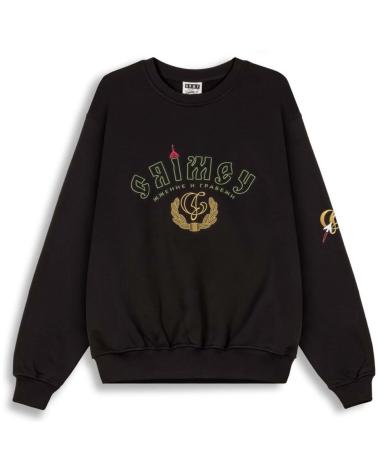 MOLETOM GRIMEY THE LOWER DEPTHS VINTAGE CREW PRETO COM ESTAMPA GRÁFICA BLK-BLACK