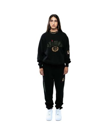MOLETOM GRIMEY THE LOWER DEPTHS VINTAGE CREW PRETO COM ESTAMPA GRÁFICA BLK-BLACK