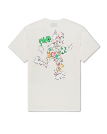 RIPNDIP BROKEN DOWN TEE OFF-WHITE MEHRFARBIG MULTICOLOR