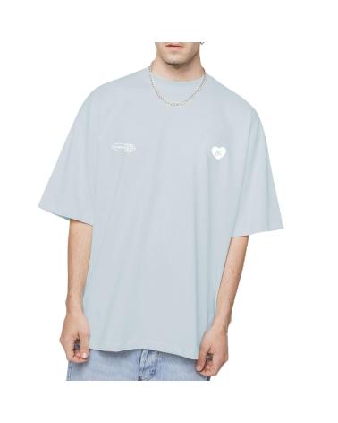 KAOTIKO WASHED CHAOS T-SHIRT BLAU MULTICOLOR MULTICOLOR