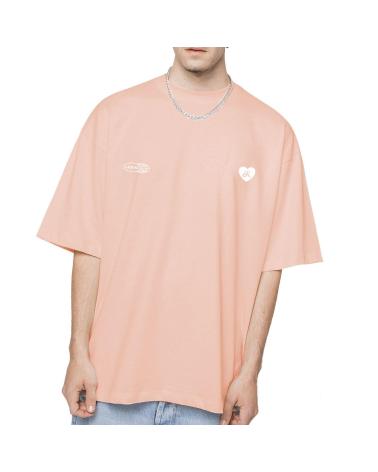KAOTIKO WASHED CHAOS T-SHIRT KORALLE ROSA MULTICOLOR CORAL