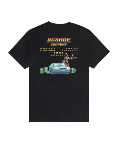 DC SHOES CAMISETA TWO BIT HSS BLACK MULTICOLOR