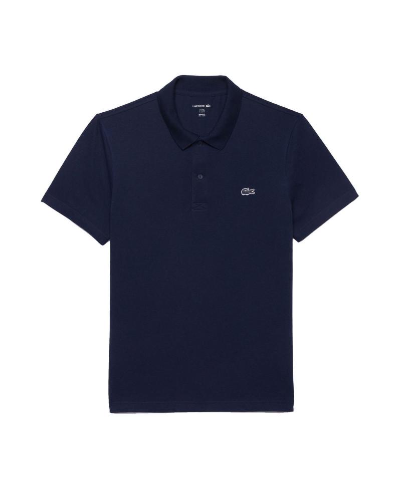 LACOSTE KURZARM-POLO MIT GERIPPTEM KRAGEN MARINEBLAU MULTICOLOR