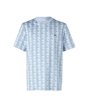 T-SHIRT LACOSTE STAMPATA OVERVIEW LIMESTONE MULTICOLORE MULTICOLOR