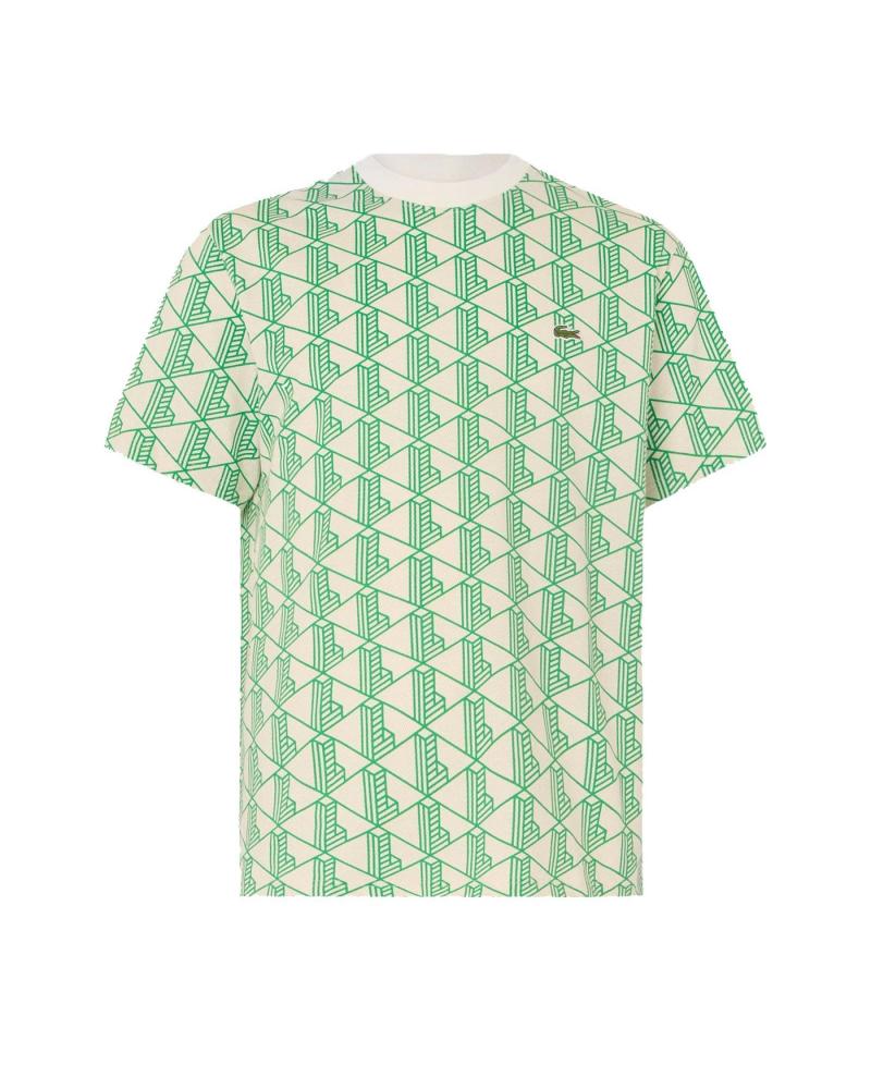 T-SHIRT STAMPATA LACOSTE CRYSTAL CALATHEA MULTICOLORE MULTICOLOR