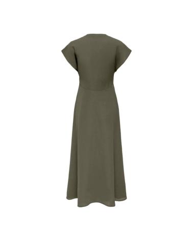 VESTIDO LARGO ONLY VERDE 15317640 VERDE