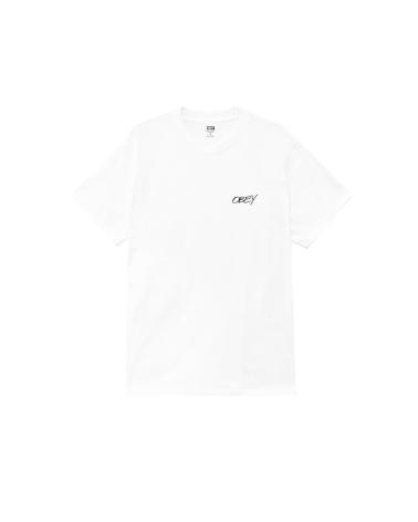 OBEY POPPIES WHITE MULTICOLOR T-SHIRT MULTICOLOR