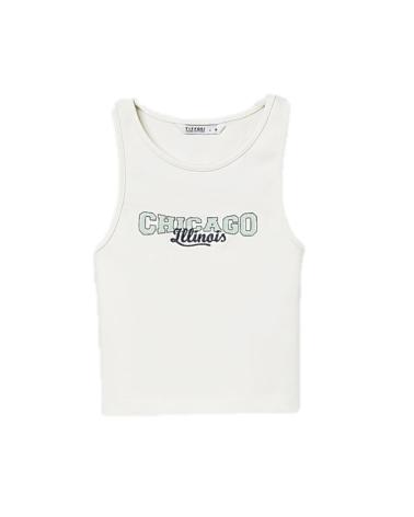 WEISSES TANKTOP MIT LOGO TIFFOSI 10053984 BLANCO