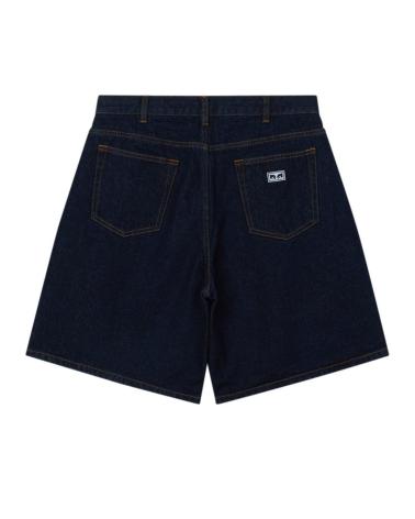 OBEY BIGWIG BAGG WEITE DENIM SHORTS MEHRFARBIG MULTICOLOR