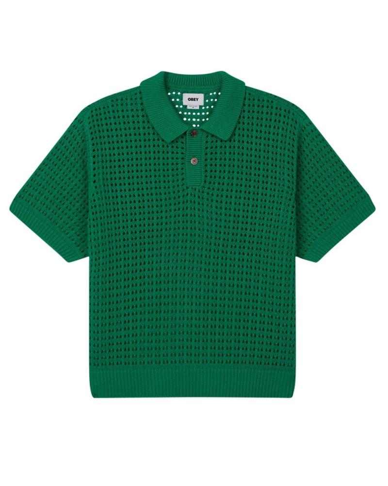 POLO DE PUNTO OBEY KODY VERDE MULTICOLOR
