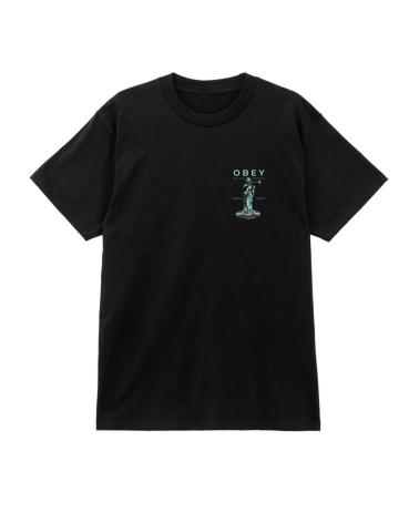 OBEY PREMIUM SOUNDS BLACK T-SHIRT MULTICOLOR
