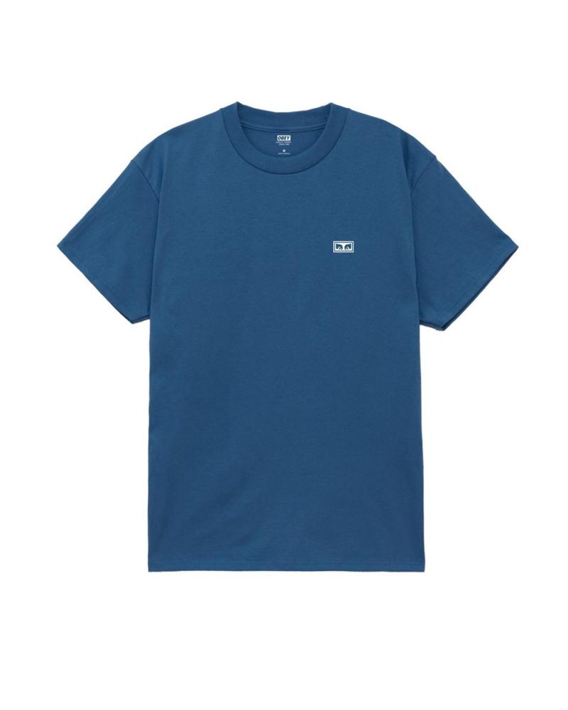 OBEY EYES 3 T-SHIRT HARBOR BLUE MULTICOLOR