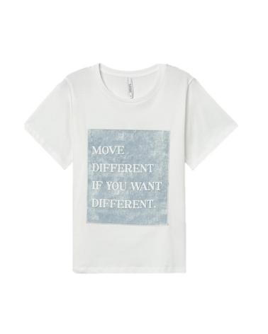 TIFFOSI CAMISETA MODA PARA MUJER 10053886 BLANCO BEIG