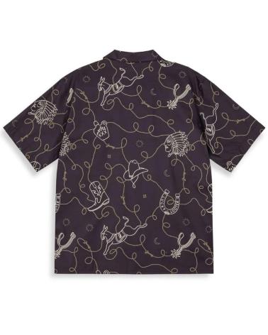 GRIMEY LONE HAND BUTTON UP HEMD SCHWARZ MULTICOLOR MULTICOLOR