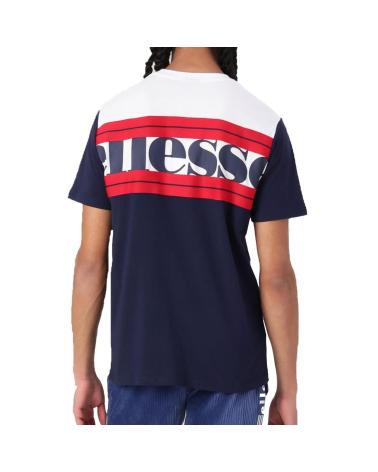 -ELLESSE-ELLESSE T-SHIRT MACCHIO BRANCO E AZUL MARINHO WHITE-NAVY-WHITE-NAVY