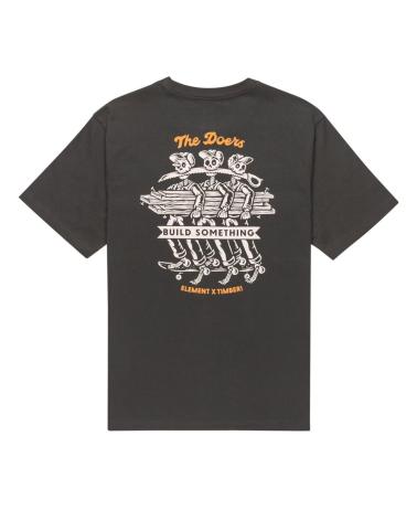 ELEMENT TIMBER SKELETON GANG SS T-SHIRT SCHWARZ MEHRFARBIG MULTICOLOR