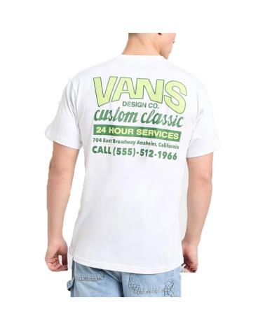 VANS OFF THE WALL SHOP FRONT SS T-SHIRT WEISS MIT RÜCKENPRINT BLANCO