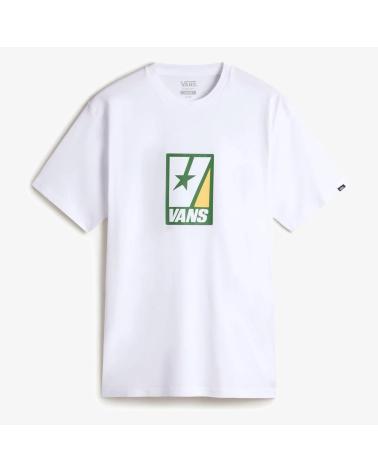 T-SHIRT VANS OFF THE WALL VEE STAR SS BIANCO CON STAMPA MULTICOLORE MULTICOLOR