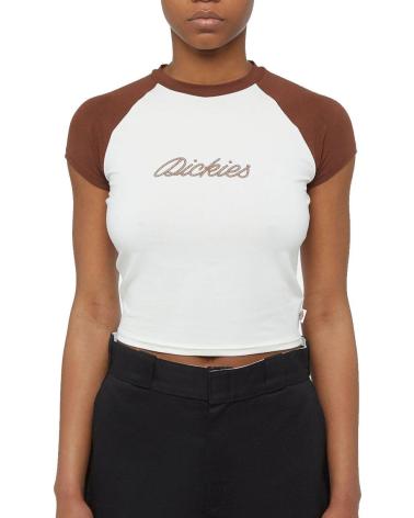 DICKIES CAMISETA TOP ROPE SS TEE W CAPPUCCINO MULTICOLOR