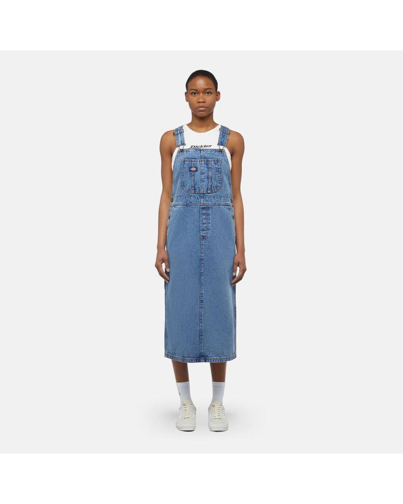 DICKIES PETO FALDA LONG OVERALL DRESS RINSED BLUE W-FADE RINSED BLUE W- FADE