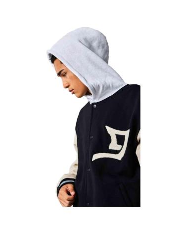 GRIMEY JAQUETA VARSITY BICOLOR PRETA E AZUL AZUL