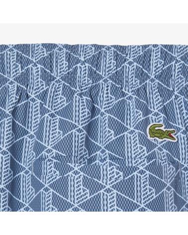 LACOSTE BANADOR CON ESTAMPADO DE MONOGRAMA AZUL