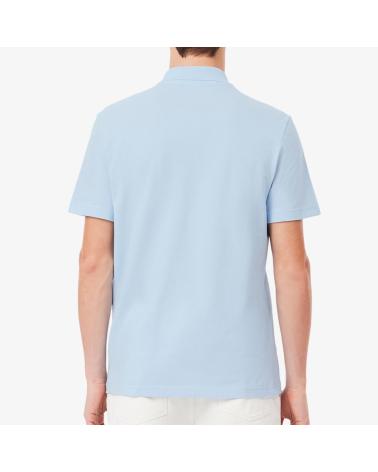 POLO LACOSTE EN COTON BLEU CLAIR MULTICOLOR