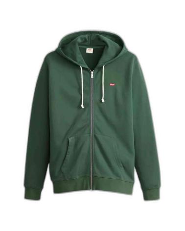 SWEAT ZIPPÉ LEVI'S VERT VERDE
